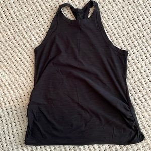 Black Maternity Athletic Racerback Tank